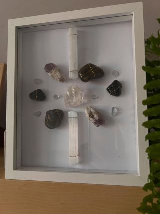 Obrázek jsem vytvořila jako štít pro domov - ochranu prostoru - místo klidu, bezpečí a harmonie. Kombinuji v něm sílu...